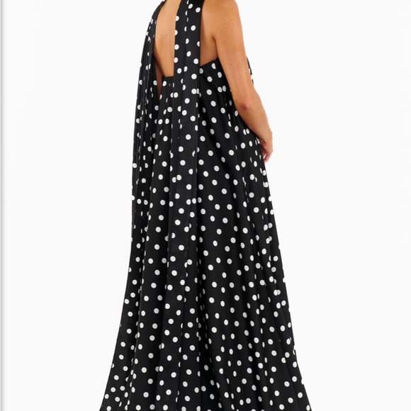 Show Me Your MuMu Tinsley Tube Strapless Black and White Polka Dot Dress - Picture 3 of 7